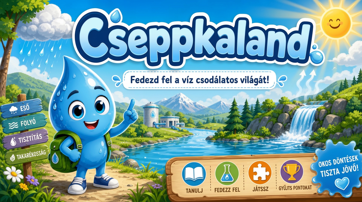 Csepp Kaland kezdőképernyő